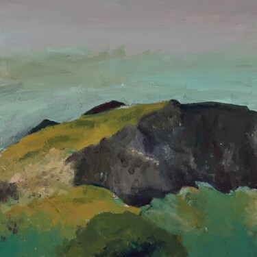 La falaise Peinture intitulée "La falaise" par Leisden, Œuvre d'art originale, Acrylique