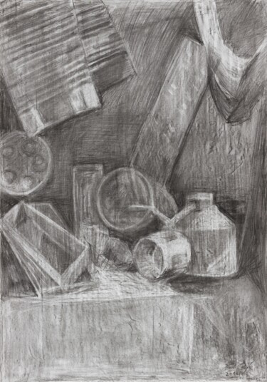 제목이 "Still Life with Bak…"인 그림 Pamela Rys로, 원작, 숯