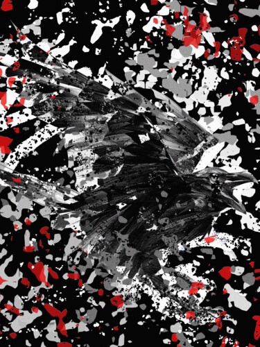 绘画 标题为“ABSTRACT ART ANIMAL…” 由Diogo Cruz, 原创艺术品, 数字油画 安装在木板上