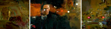 Digitale Kunst mit dem Titel "After Midnight II" von Klaus Rudolph, Original-Kunstwerk, 2D digitale Arbeit Auf Aluminium mon…