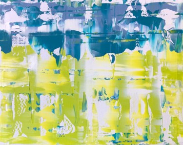 Painting titled "At a depth" by Liubov Kondratovich, Original Artwork, Acrylic Mounted on Wood Stretcher frame