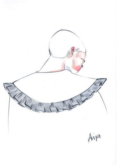 Fashion #21 "Fashion #21" başlıklı Resim Anja Rudko tarafından, Orijinal sanat, Suluboya