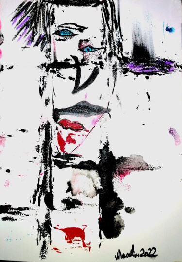 Peinture intitulée "Chrome 2022" par Marcellin Artiste, Œuvre d'art originale, Acrylique