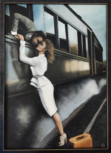 Pintura titulada "Despedida" por Antonina Leshchenko, Obra de arte original, Oleo
