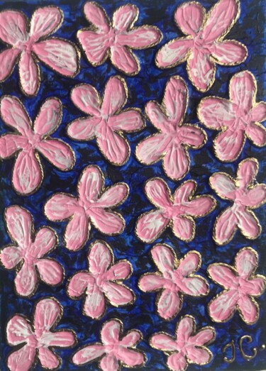 Pittura intitolato "Cosmic Flowers 2" da Tiphanie Canada, Opera d'arte originale, Acrilico