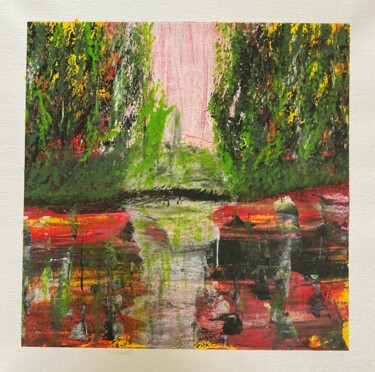 au parc Peinture intitulée "au parc" par Olivier De Pooter, Œuvre d'art originale, Acrylique