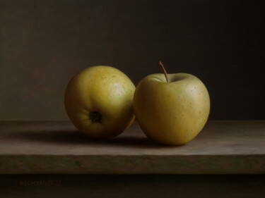Gold Apples Peinture intitulée "Gold Apples" par Albert Kechyan, Œuvre d'art originale, Huile