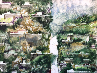Forêt verticale Peinture intitulée "Forêt verticale" par Sánchez Gruffy, Œuvre d'art originale, Huile