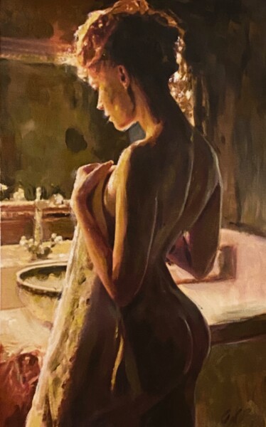Pintura titulada "‘BEFORE THE NIGHT B…" por William Oxer, Obra de arte original, Oleo Montado en Cartulina