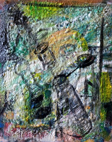 Painting titled "".. comme des boute…" by Sam Keusseyan, Original Artwork, Acrylic