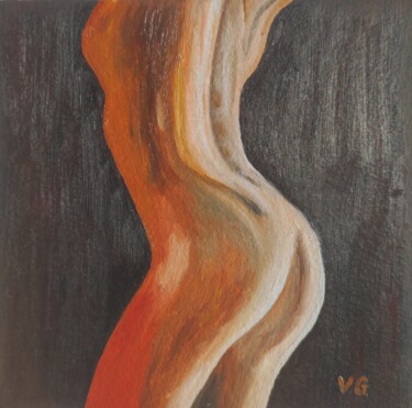 The body Pintura intitulada "The body" por Elena Galeeva, Obras de arte originais, Óleo