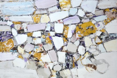 Painting titled "Abstraction 108." by Iryna Kastsova, Original Artwork, Acrylic Mounted on Wood Stretcher frame
