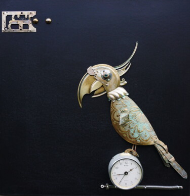 绘画 标题为“Parrot” 由Vladimiras Nikonovas, 原创艺术品, 金属