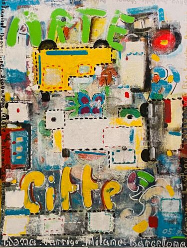 绘画 标题为“ARTE CITTA” 由Cecile Casini, 原创艺术品, 丙烯