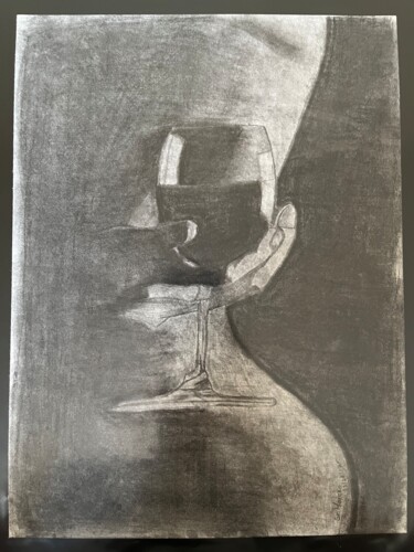 图画 标题为“Dama nostálgica” 由Marco Antonio Moreno, 原创艺术品, 石墨