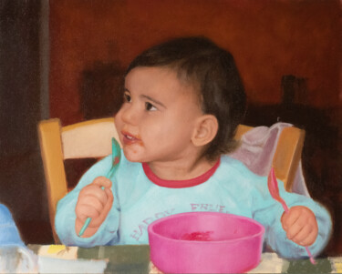 Painting titled "La Bouillie" by Nicolas Duffaud, Original Artwork, Oil