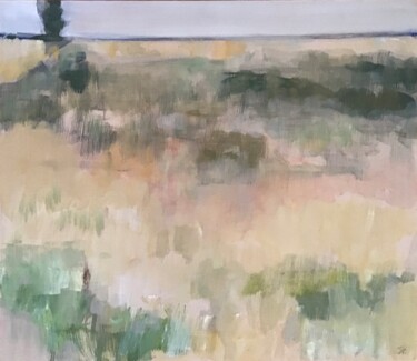 제목이 "Heat Haze"인 미술작품 Sandra Haney로, 원작, 기름 목재 패널에 장착됨