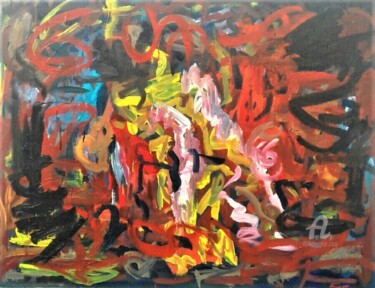 Painting titled "Expresso" by Franco, Original Artwork, Oil