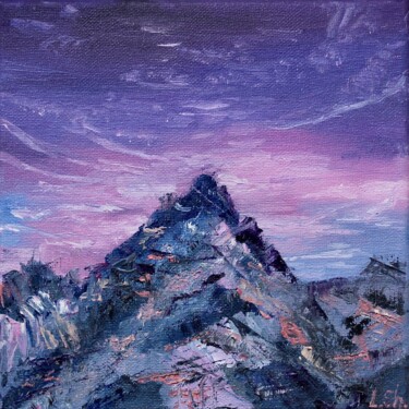 绘画 标题为“Night mountains” 由Liza Illichmann, 原创艺术品, 油