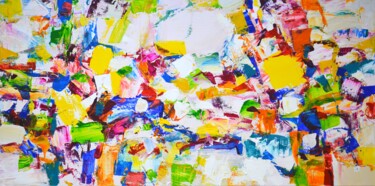 绘画 标题为“Abstraction 110.” 由Iryna Kastsova, 原创艺术品, 丙烯 安装在木质担架架上