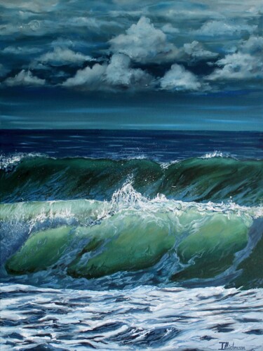 Before the storm Malerei mit dem Titel "Before the storm" von Liza Illichmann, Original-Kunstwerk, Öl Auf Keilrahmen aus Holz montiert