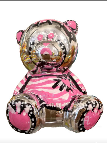 Sculpture titled "COLLECTION TEDDY "T…" by Nathalie Nadal-Olivié, Original Artwork, Acrylic
