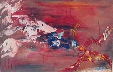 Peinture intitulée "Scorpion" par Laurence Thomas-Thiebau, Œuvre d'art originale, Acrylique Monté sur Châssis en bois