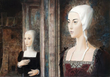 Women 01 Peinture intitulée "Women 01" par Kacper Kalinowski, Œuvre d'art originale, Huile