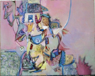 Painting titled "In all directions 1" by Marina Valtcheva, Original Artwork, Oil