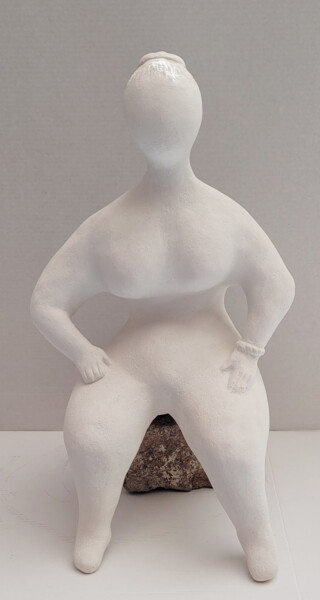 Sculpture titled "anonyme plantureuse…" by Raymonde Koelblen/Pitoizel (PitRe), Original Artwork, Terra cotta