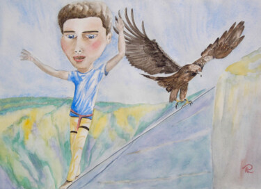 Peinture intitulée "AQUARELLE originale…" par Isabelle Redonnet, Œuvre d'art originale, Aquarelle