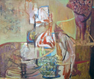 Painting titled "Protection" by Marina Valtcheva, Original Artwork, Oil