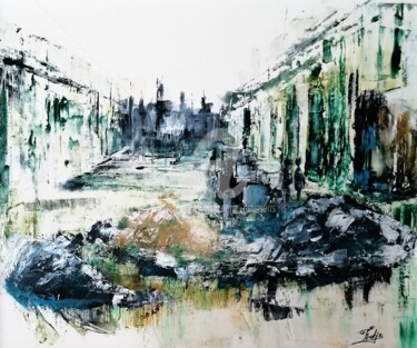 Peinture intitulée "Italia Vert On" par Frederic Janssens (Fredj), Œuvre d'art originale, Acrylique