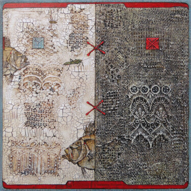 绘画 标题为“Tür, original Gemäl…” 由Wlad Safronow, 原创艺术品, 油 安装在木质担架架上