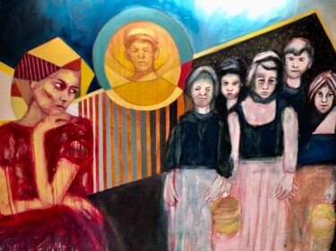 绘画 标题为“Mémoire” 由Evangeli Papavassiliou, 原创艺术品, 丙烯