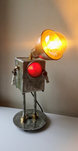 Sculpture intitulée "New Robot SNCF" par Béatrice Choury, Œuvre d'art originale, Métaux
