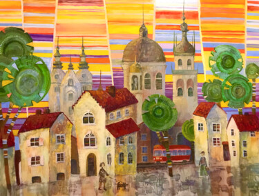FROM CHILDHOOD Pintura titulada "FROM CHILDHOOD" por Olesya Rubinova, Obra de arte original, Oleo Montado en Bastidor de camilla de madera