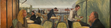 Painting titled "Montparnasse 1" by Agnès Giudicelli, Original Artwork, Oil