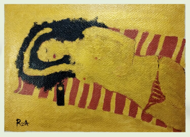 Peinture intitulée "Bronzing" par Rza Rzazadeh, Œuvre d'art originale, Acrylique