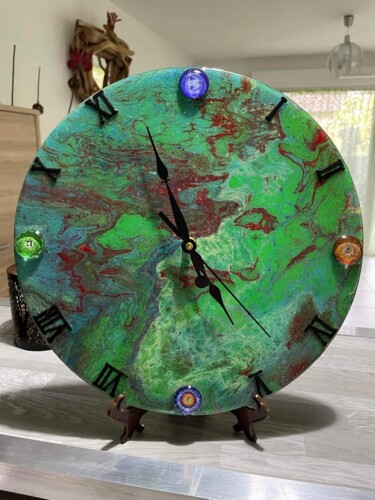 Peinture intitulée "Green" par Sobo, Œuvre d'art originale, Acrylique