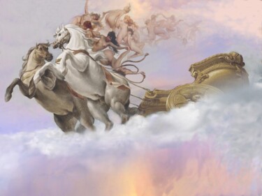 Painting titled "LA CADUTA DI FETONT…" by Costapintor, Original Artwork, Oil