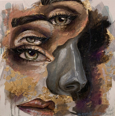 Painting titled "Мany-sided" by Natali Ustimenko, Original Artwork, Oil