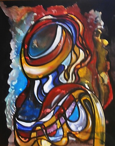 绘画 标题为“Abstrato002” 由Antonio Guimaraes, 原创艺术品, 丙烯