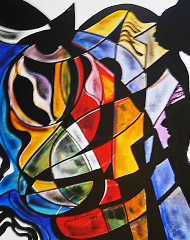 绘画 标题为“Abstrato004” 由Antonio Guimaraes, 原创艺术品, 丙烯
