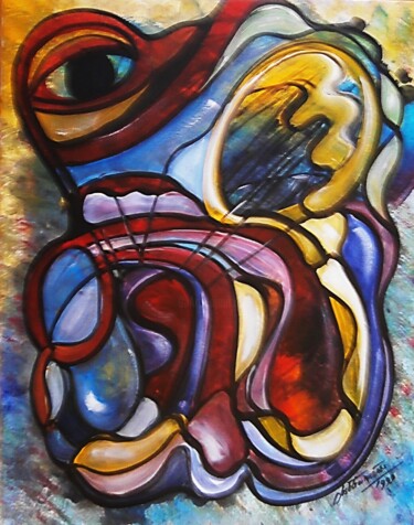 绘画 标题为“Abstrato005” 由Antonio Guimaraes, 原创艺术品, 丙烯