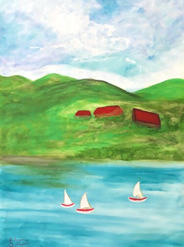 绘画 标题为“Landscape2” 由Katayoun Dodangeh, 原创艺术品, 丙烯