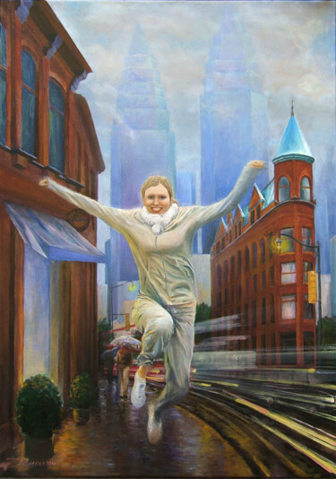 Peinture intitulée "die durch das Wind…" par Wladimir Lewtschenko, Œuvre d'art originale, Huile