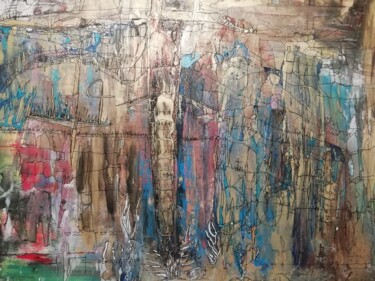 Peinture intitulée "Escalibure" par Lisa Morantin, Œuvre d'art originale, Acrylique