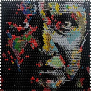 "Johnny Cash" başlıklı Kolaj Henning Leuschner tarafından, Orijinal sanat, Kolaj