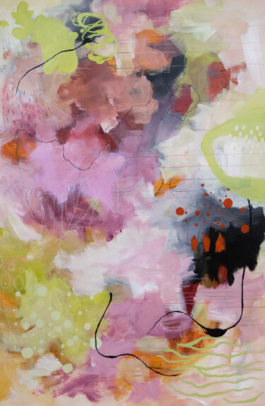 Painting titled "Nice to meet you" by Chantal Proulx, Original Artwork, Acrylic
